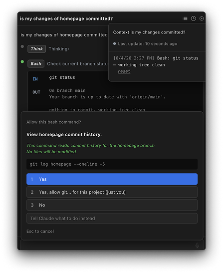 Mockup of the proposed UI changes tested as an alternative to CLAUDE.md-only guidance