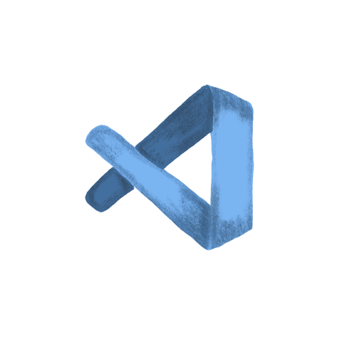 The VS Code logo